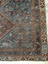 No. 0007 Antique rust/brown/blue Qashqai (5'5 x 7'9) rug Punto 