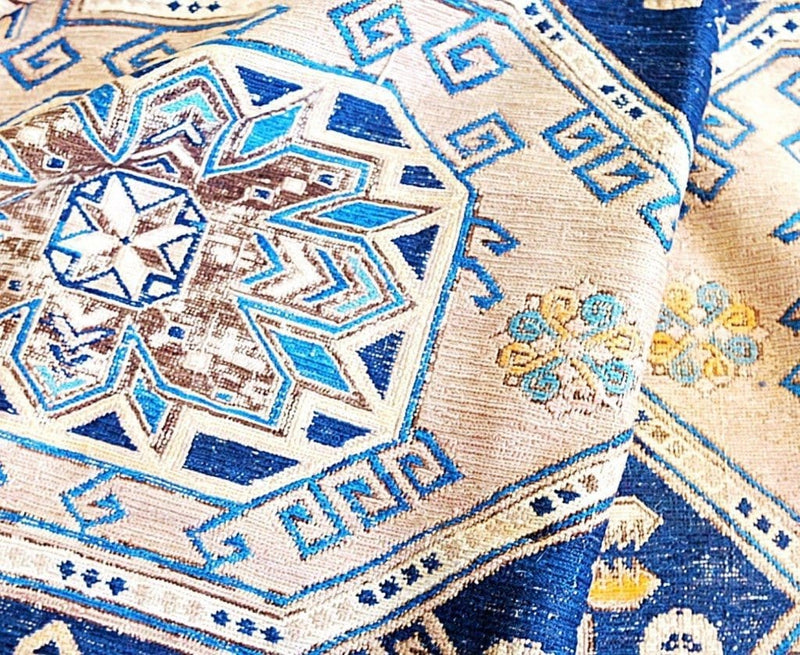 No. 0014 Beige/Blue Caucasian Sumac (7'9 x 11') rug eBay 