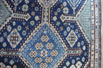 No. 0069 Antique blue/aqua/ivory Qashqai (3.8 x 7.3) eBay 