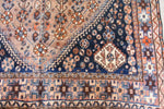 No. 0081 Antique peach/blue colored Qashqai (5' x 8') rug eBay 