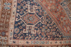 No. 0101 Antique blue/rust Qashqai (5'9 x 4'8) rug Nasim 