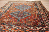 No. 0104 Small amber/blue Antique Qashqai Rug (4'11 x 3'9) rug Nasim 