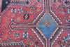 No. 0106 Amazing Rich Colored Antique Qashqai (7'7 x 5'3) - Saffron Bloom