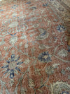 No. 0256 Vintage peach/blue Turkish Anatolian rug Saffron Bloom Interiors 